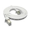 iCAN CAT8 Flat Shielded Ethernet Cable, 40Gbps, STP, 7FT, White