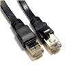 iCAN CAT7 Shielded Flat Ethernet Cable, 10Gbps, STP, 3FT, Black