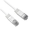 iCAN CAT6 Slim Ethernet Cable, 1000Mbps, Pure Bare Copper, 7FT, White