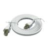 iCAN CAT7 Shielded Flat Ethernet Cable, 10Gbps, STP, 7FT, White