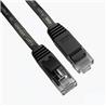 iCAN CAT6 Flat Gigabit Ethernet Cable, 1000Mbps, 32AWG, 10FT, Black