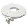 iCAN CAT7 Shielded Flat Ethernet Cable, 10Gbps, STP, 50FT, White