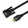 Câble HDMI vers VGA iCAN, mâle vers mâle, plaqué or, 1,8 m, noir