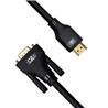 Câble HDMI vers VGA iCAN, mâle vers mâle, plaqué or, 4,5 m, noir