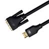 Câble iCAN HDMI vers DVI (DVI-D) double liaison, mâle vers mâle, 91 cm