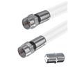 Câble coaxial TV iCAN RG6, mâle vers mâle, 50 pieds