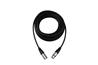 Câble de microphone iCAN Audio XLR mâle vers femelle, 6 pieds, noir