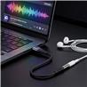 Adaptateur iCAN Type-A Mâle vers 3.5 mm Audio Femelle, Noir