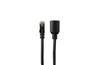 iCAN CAT6 RJ45 Ethernet Cable, Male to Female Connector, 6FT, Black