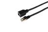 iCAN CAT6 RJ45 Ethernet Cable, Male to Female Connector, 6FT, Black