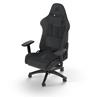 CORSAIR TC100 Fabric Gaming Chair, Relaxed Fit, Black/Grey
