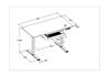 Bureau électrique debout iCAN ET167-WH