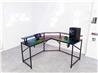 iCAN GMD-0714 57-inch Large-Sized L-Shaped Corner Gaming Table