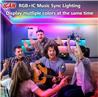 Bandes lumineuses LED iCAN RGB+IC COB 16,4 pieds, synchronisation musicale, décoration intérieure.