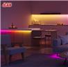 Bandes lumineuses LED iCAN RGB+IC COB 32,8 pieds, synchronisation musicale, décoration intérieure.