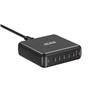 PDT-007 200W 6-Port GaN Slim Wall Charger with 5 USB-C and 1 USB-A