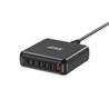 PDT-007 200W 6-Port GaN Slim Wall Charger with 5 USB-C and 1 USB-A