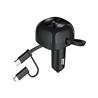 Choetech Chargeur de voiture 75 W à 2 ports avec câble extensible(Open Box)