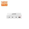iCAN Chargeur mural fin 140 W à 4 ports avec 3 USB-C et 1 USB-A