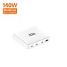 iCAN Chargeur mural fin 140 W à 4 ports avec 3 USB-C et 1 USB-A