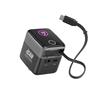 iCAN Chargeur GaN PD portable à 2 ports 70 W avec câble rétractable