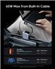 CUKTECH 85W 3-in-1 Digital Car Charger with 2.3 Ft Cable