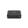 PDT-007 200W 6-Port GaN Slim Wall Charger with 5 USB-C and 1 USB-A
