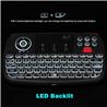 Rii i4 (Dual Model) Mini Bluetooth Keyboard with Touch-pad and 2.4G USB Dongle, Rechargeable Li-ion Battery.(Open Box)