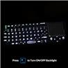 Clavier rétroéclairé sans fil Rii Mini X1Plus avec trackpad et télécom