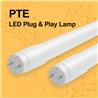 Lungo LED15-Watt 4 ft. Linear T8 Plug and Play LED Tube Light Bulb (Type A), 120-277V, Daylight 5000K (30 Packs)