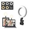 iCAN 5'' Adjustable Selfie Ring Light with Clip，5 Color Modes(Open Box)