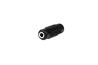 iCAN 3.5mm Stereo Jack, Female to Female, Adapter, Black