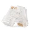 iCAN RJ45 Cat5e 50 Micron Connector Plugs, 10Pcs