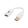 iCAN DisplayPort to HDMI Adapter, Male to Female, Gold Plated, White