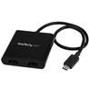 Répartiteur multi-moniteur StarTech USB-C vers HDMI - Concentrateur MST à 2 ports (MSTCDP122HD) | -Maximisez votre productiv...
