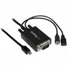 âble adaptateur StarTech Mini DisplayPort vers VGA avec audio - 6 pi (2 m) (MDP2VGAAMM2M