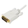 StarTech Câble convertisseur adaptateur Mini DisplayPort vers DVI de 3 m Mini DP vers DVI 1920 x 1200 - Blanc (MDP2DVIMM10W)