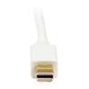 StarTech Câble convertisseur adaptateur Mini DisplayPort vers DVI de 3 m Mini DP vers DVI 1920 x 1200 - Blanc (MDP2DVIMM10W)