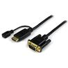 StarTech 6 ft HDMI to VGA Active Converter Cable - HDMI to VGA Adapter - 1920x1200 or 1080p (HD2VGAMM6)