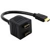 iCAN HDMI 1080P vers double HDMI, mâle vers femelle, répartiteur passif