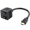 iCAN HDMI 1080P vers double HDMI, mâle vers femelle, répartiteur passif