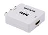 iCAN HDMI to 3RCA CVBS AV Composite Video Audio Converter, White