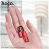 HOCO (LS19-RED) - Adaptateur audio 2-en-1 rouge