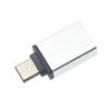 Adaptateur FLITOP Type C vers USB 3.0 OTG, en aluminium, argent