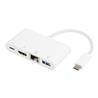 iCAN USB 3.1 Type C to HDMI + USB3.0 + Ethernet 4-in-1 Adapter, White