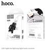 HOCO Adaptateur Double Charge et Audio Lightning, Noir(Open Box)