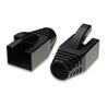 iCAN Cat6A 7.5mm Bottes NOIRES pour Cat6A, 50 Packs