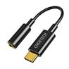 Adaptateur audio Choetech Type C vers 3,5 mm, noir(Open Box)