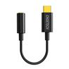 Adaptateur audio Choetech Type C vers 3,5 mm, noir(Open Box)