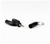 iCAN Audio & Mic 2 in 1 3.5mm Headphone Splitter Adapter, 3.5mm Male to 2xFemale, Black